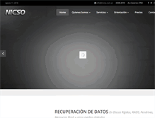Tablet Screenshot of nicso.com.ar